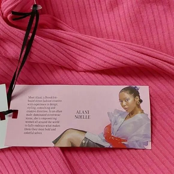 Women's Cross Waist Rib-Knit Midi Skirt | Future Collective | Small - Picture 10 of 12